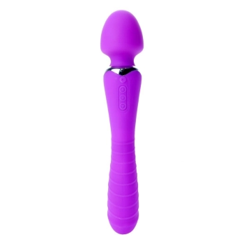 Masażer łechtaczki 2w1 sex wibrator ogrzewany 22cm